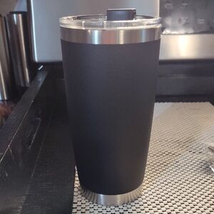 Stainless Steel Black Tumbler